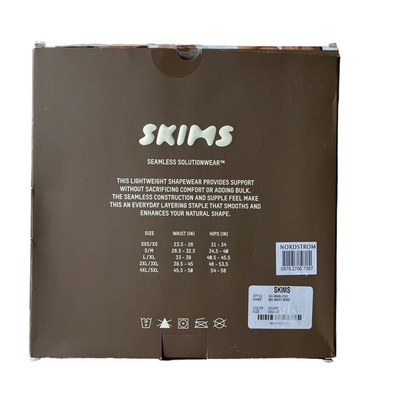 Skims Sculpting Mid Waist Brief Ochre Size XXS/XS Shapewear Slimming Smoothing - Picture 7 of 8